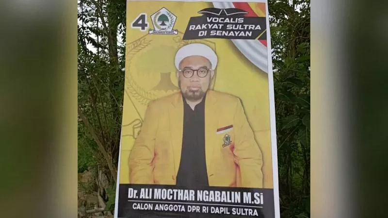 Viral Baliho Ali Ngabalin Maju Calon DPR RI Dapil Sultra, Netizen : Lebih Baik Golput