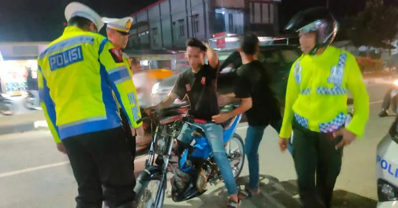 Satlantas Polres Konawe Tertibkan Puluhan Kendaraan Berknalpot Bogar