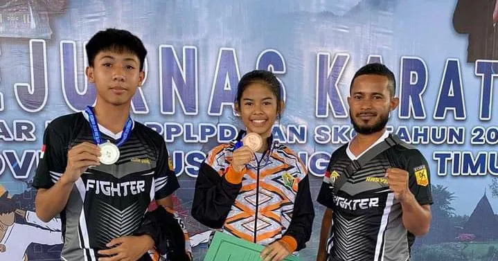 Wakili Sultra, Pelajar Asal Koltim Raih Juara 3 Karate Nasional di NTT