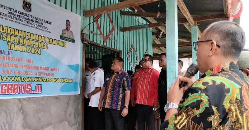 Lewat Sapa Kampung, Pemda Muna Barat Beri Pelayanan NIB